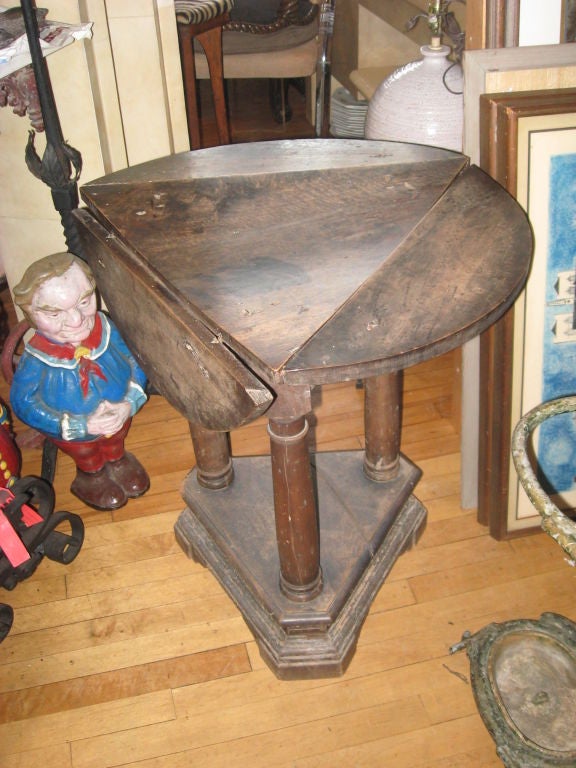 Italian Renaissance Style Drop Leaf Table