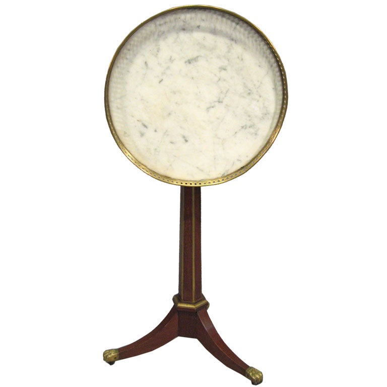 Louis XVI Brass-Inlaid Kingwood Gueridon, France c. 1880