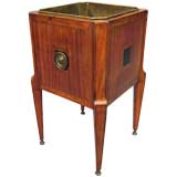 Antique Neoclassical Inlaid Walnut 
Tulipwood Wine Cooler, c. 1780