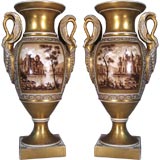 Pair of Paris Porcelain Vases ca. 1890