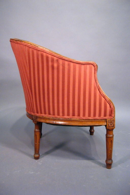French Restauration period Bergere in Walnut, France, c. 1820
