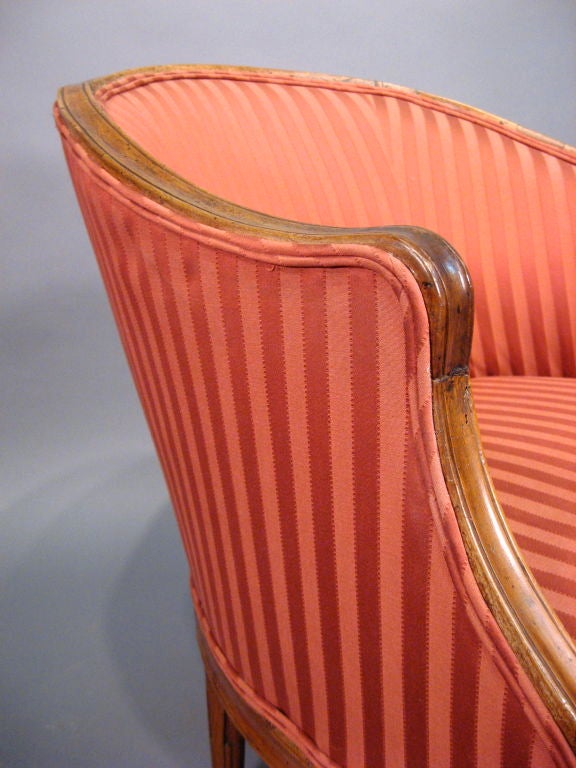 Restauration period Bergere in Walnut, France, c. 1820 1