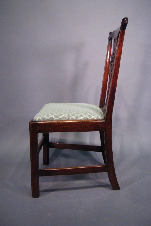 English George III period Side Chair in Mahogany, c. 1770