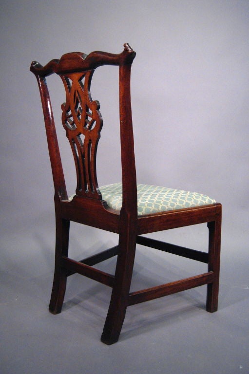 George III period Side Chair in Mahogany, c. 1770 In Good Condition In Atlanta, GA