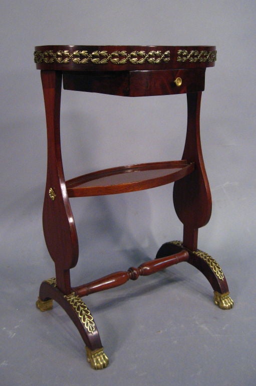 Ormolu-Mounted vide-poche Table in Mahogany, France, c. 1820 3