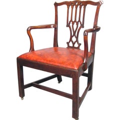 George III Period Armchair in Mahogany, England, circa 1760