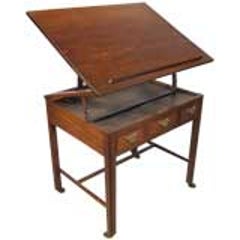 George III Mahogany Architect's Desk, England ca. 1760 1