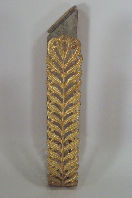 19th Century Rare Set of 8 Empire Curtain Tie-backs in Gilt-Bronze, c. 1820