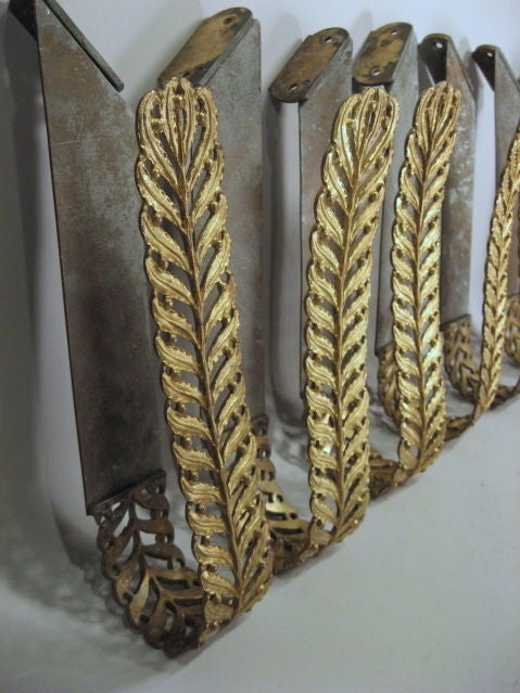 Rare Set of 8 Empire Curtain Tie-backs in Gilt-Bronze, c. 1820 2