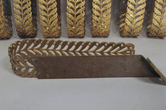 Rare Set of 8 Empire Curtain Tie-backs in Gilt-Bronze, c. 1820 3