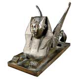 Egyptian Revival Winged Sphinx in Bronze, c. 1840