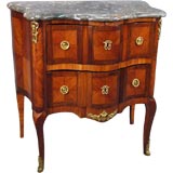 Petite Serpentine Commode with Marble Top & Ormolu, ca. 1760