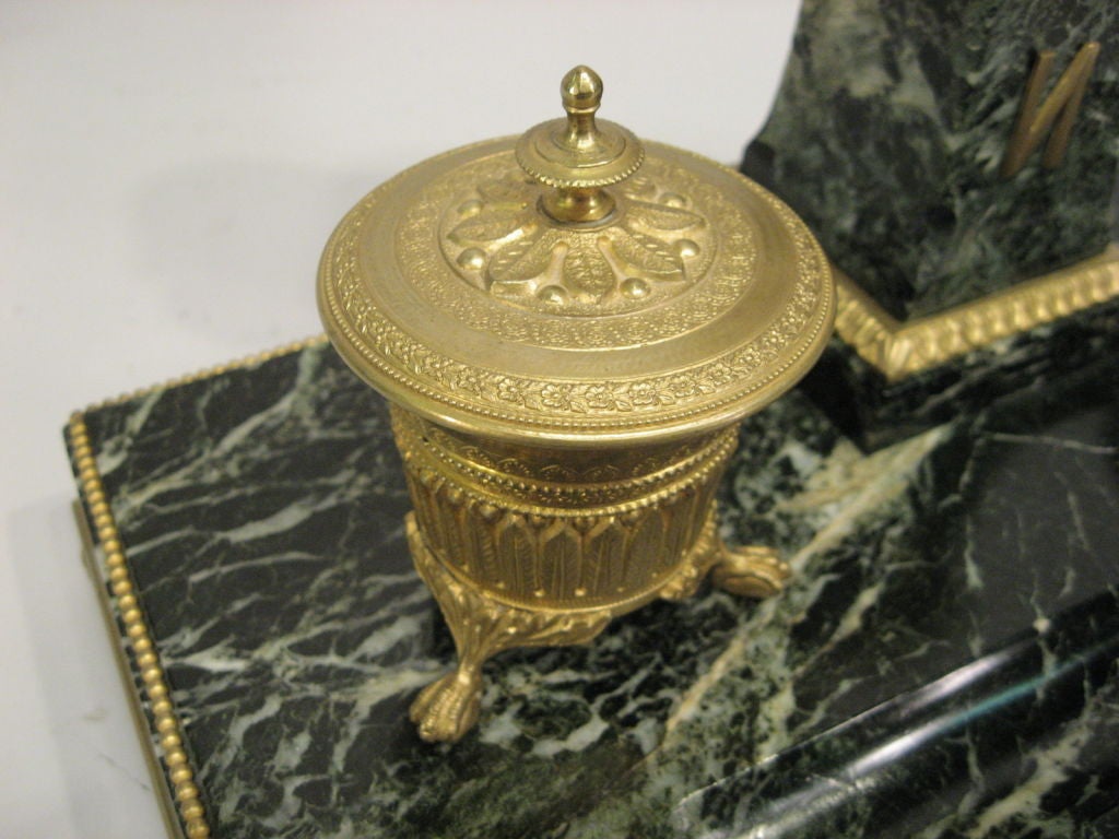 19th Century Bronze Dore Napolean Ink Well, France. For Sale 1