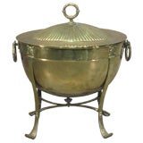 Antique Geroge III Brass Coal Hod With Lid & Liner, ca.1810