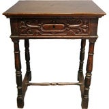 18th Century Italian Walnut Side Table 18th Century Italian Walnut Side Table