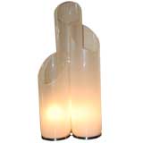 Barbini Glass Three Column Table Lamp