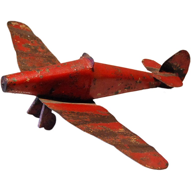 Vintage Metal Airplane Model