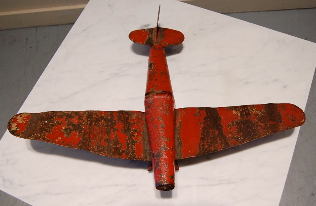 Vintage Metal Airplane Model 2