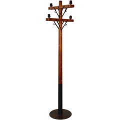 Telephone Pole Coat Rack