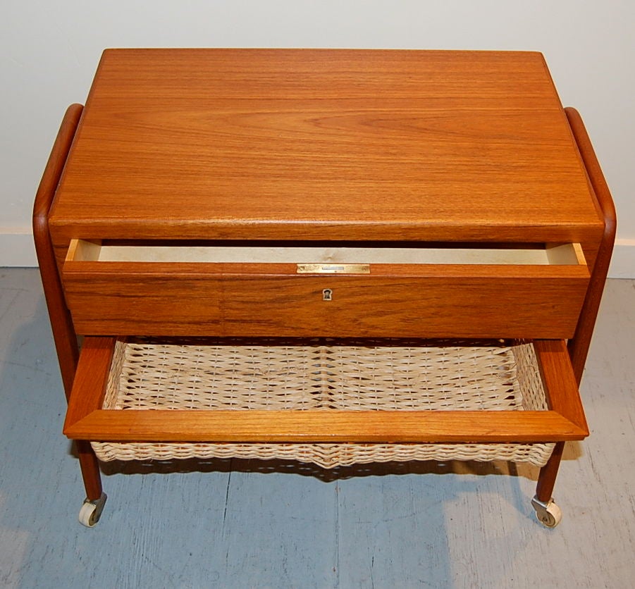 Danish Modern Sewing Cart