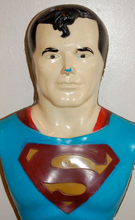 Be the first kid on your block to own a DC Comics issue Superman pogo stick, produced during the 1970's. Interesting pop culture icon toy/sculpture.