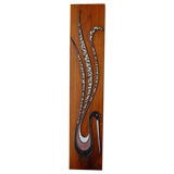 Vintage Terrazzo  Exotic Bird Wall Hanging