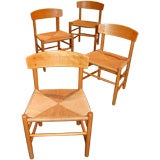 4 Borge Mogensen J39 Side Chairs
