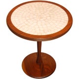Small Tile & Wood Side Table