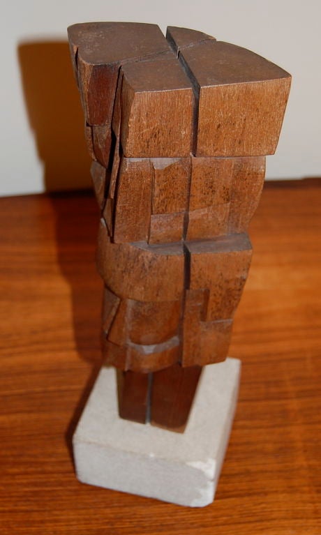 Wood Abstract Sculpture by William Sildar