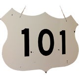 Vintage Highway 101 Sign