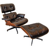 Rosewood Eames Lounge Chair & Ottoman 670
