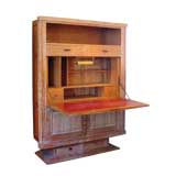 French 40's Cerused-Oak Secretaire