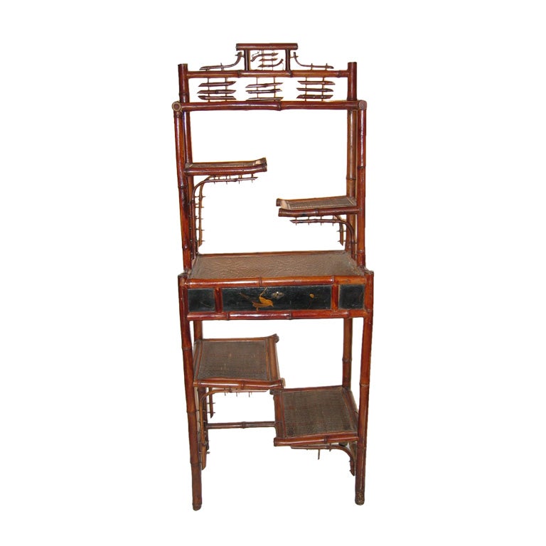 Asian Bamboo Etagere