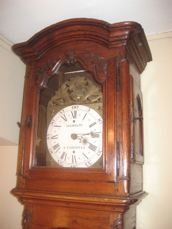 18th Century French Tall Case Clock In Good Condition In Doylestown, PA