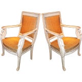 Pair Of Empire "Swan" Armchairs