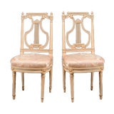 Important Pair Of Louis XVI Side Chairs By Claude Sene