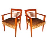 Pair Of Armchairs By Hubert Noin