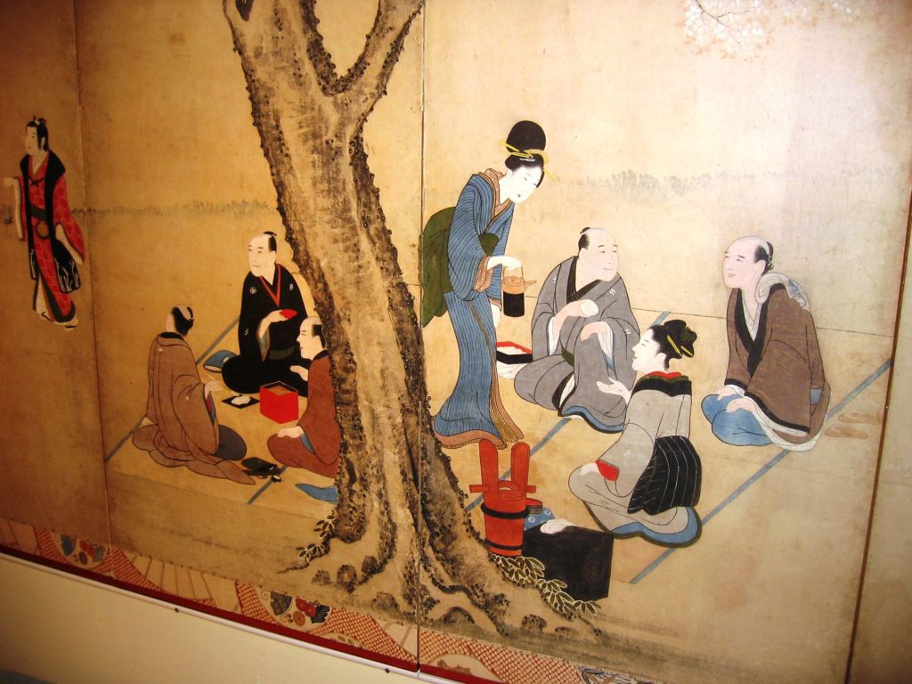 19th Century Meiji Period Japanese Screen