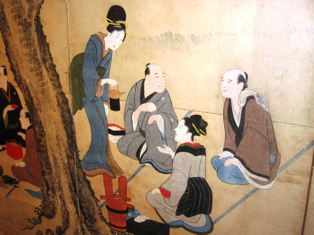 Meiji Period Japanese Screen 1