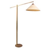 Modernist Floor Lamp In Brass