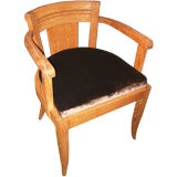 Used Cerused-Oak Desk Chair