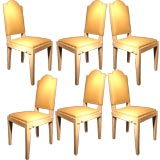 Six Dining Chairs By Charles Dudouyt