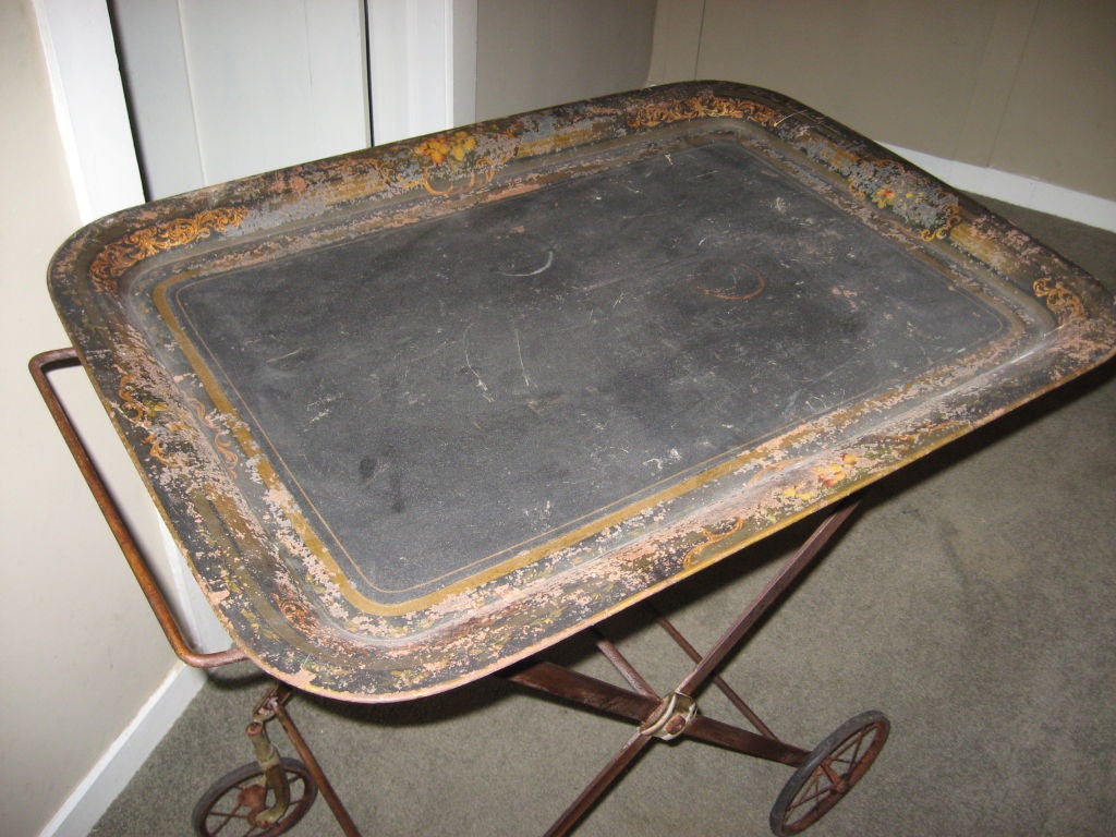 Metal Cart With Removable Extra Tray