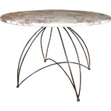 Custom Designed Table Base With Marble Top