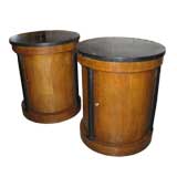 Pair Of Tub Cabinets With Slate Tops