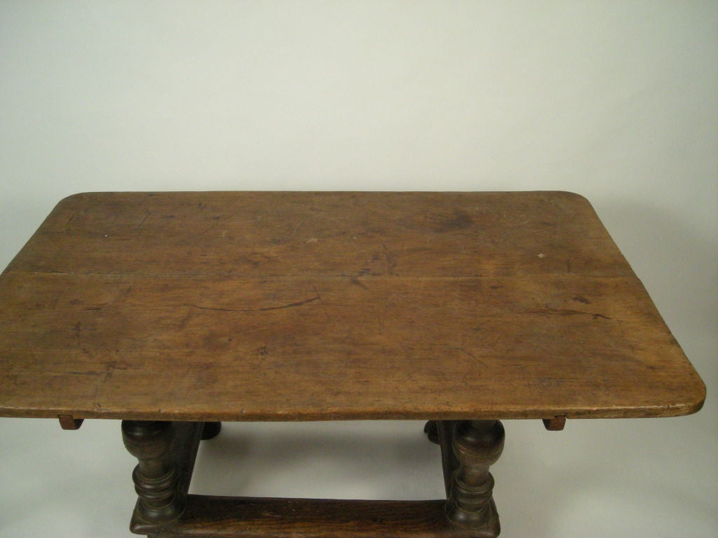 18th Century and Earlier EARLY NEW ENGLAND TAVERN TABLE