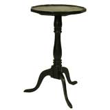 Early New England Black Painted Candlestand