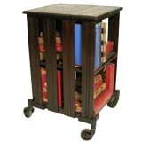 LIBRARY/BOOK SHELF/BAR CART/SIDE TABLE ON WHEELS