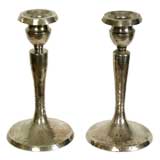 PAIR OF ARTS & CRAFTS PERIOD CANDLESTICKS