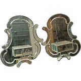 Vintage PAIR OF 1930s ROCOCO STYLE MIRRORS
